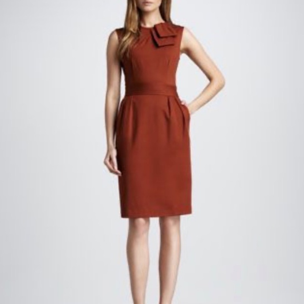 Nanette Lepore Sheath Dress - Burnt Orange - Size 10